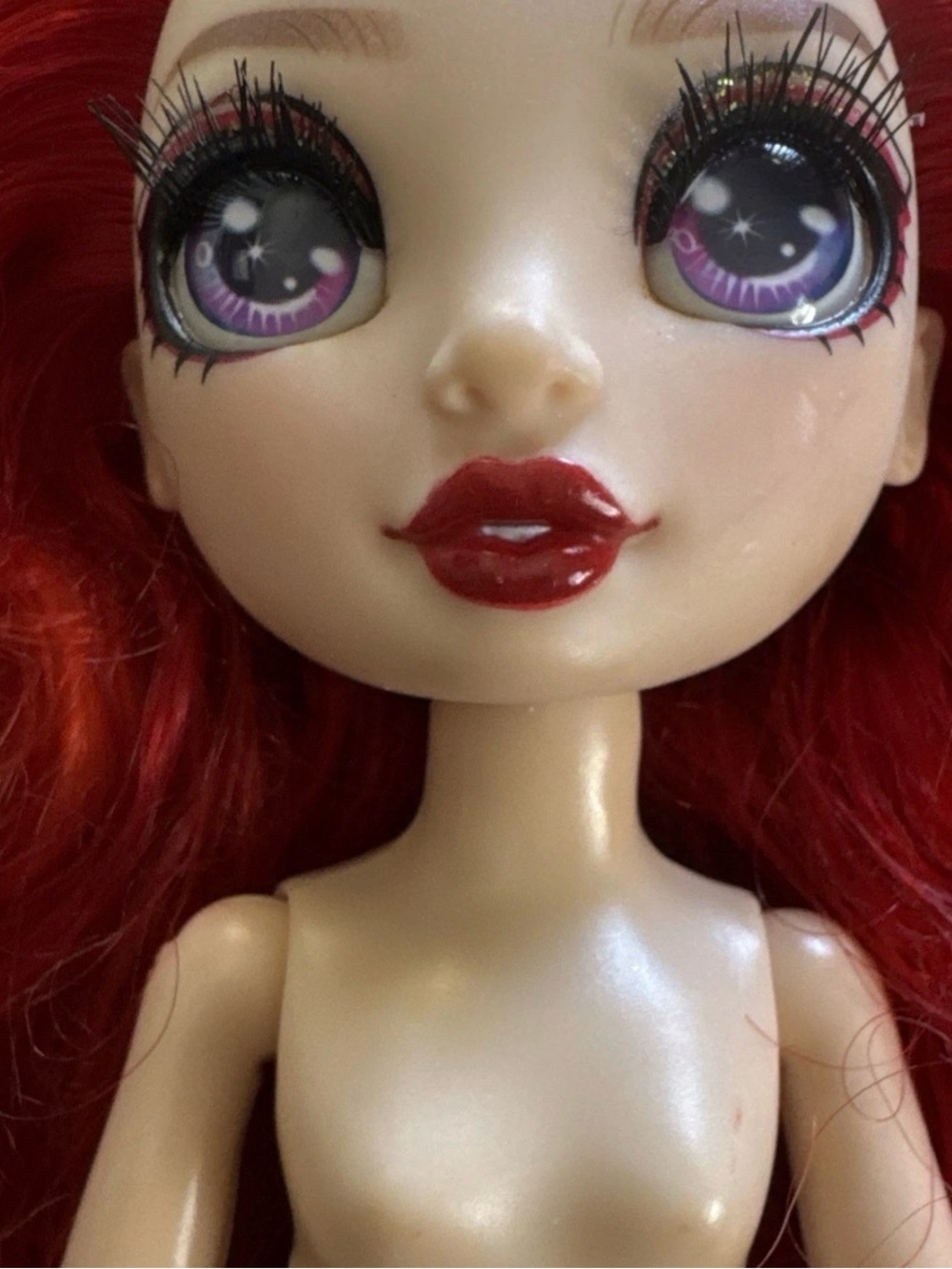 Rainbow High Fantastic Fashion Project Ruby Anderson Nude Articulated Doll Red - Picture 2 of 7